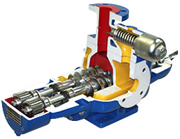 Twin screw pump