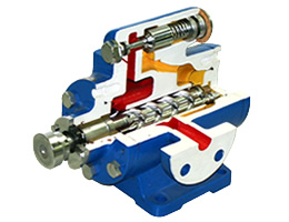 Three spindle screw pump